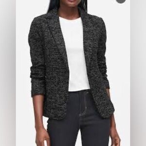 Petite Women Banana Republic textured micro dot jacquard Blazer Jacket